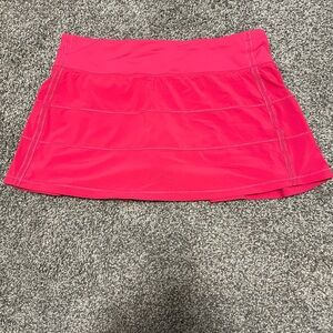 Lululemon Pace Rival Mid Rise Skirt Size 8 Lipgloss Pink